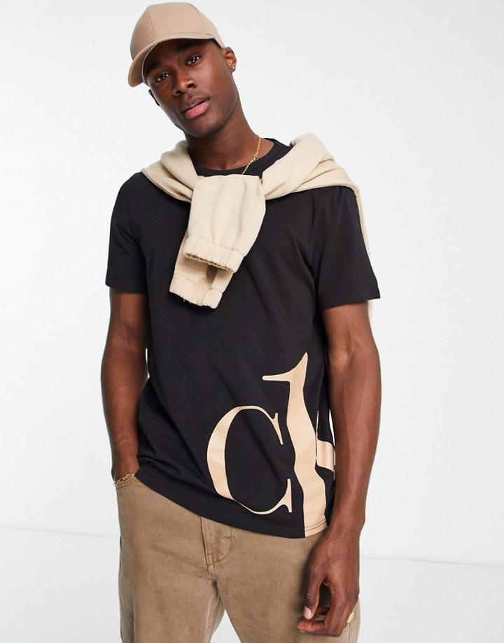 Calvin Klein Ck1 Graphic Lounge T-shirt In Black