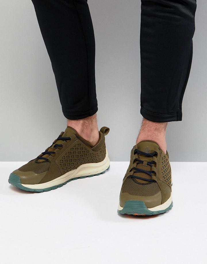 The North Face Mountain Sneakers In Green/navy - Multi