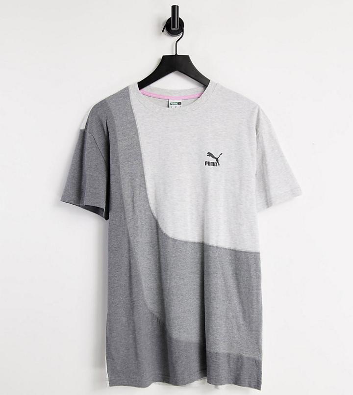 Puma Convey Logo T-shirt In Multi Black - Exclusive To Asos