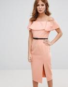 Millie Mackintosh Belted Pencil Dress - Pink
