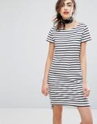 People Tree Organic Cotton Breton Stripe T-shirt Dress - Multi
