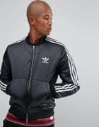 Adidas Originals Superstar Quilted Jacket In Black Bs3020 - Black