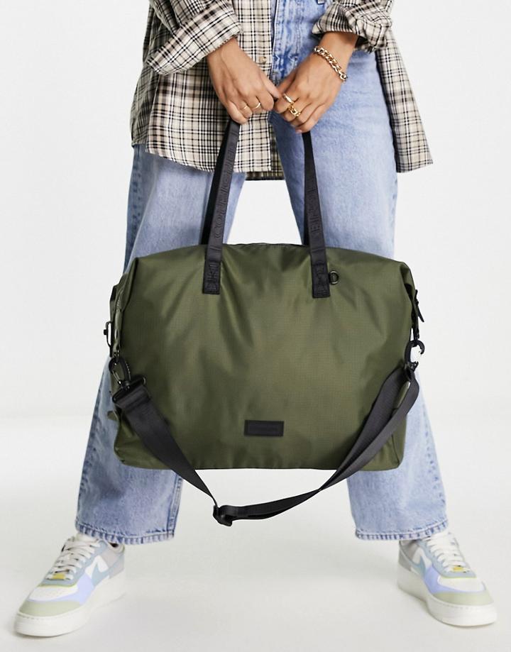 Consigned Slouchy Carryall Bag In Khaki-green