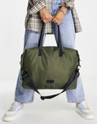 Consigned Slouchy Carryall Bag In Khaki-green
