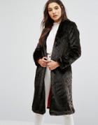 Helene Berman Limited Edition Suki Collarless Duster Coat - Brown