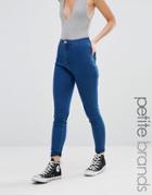 Missguided Petite Vice High Waisted Super Stretch Skinny Jean - Blue