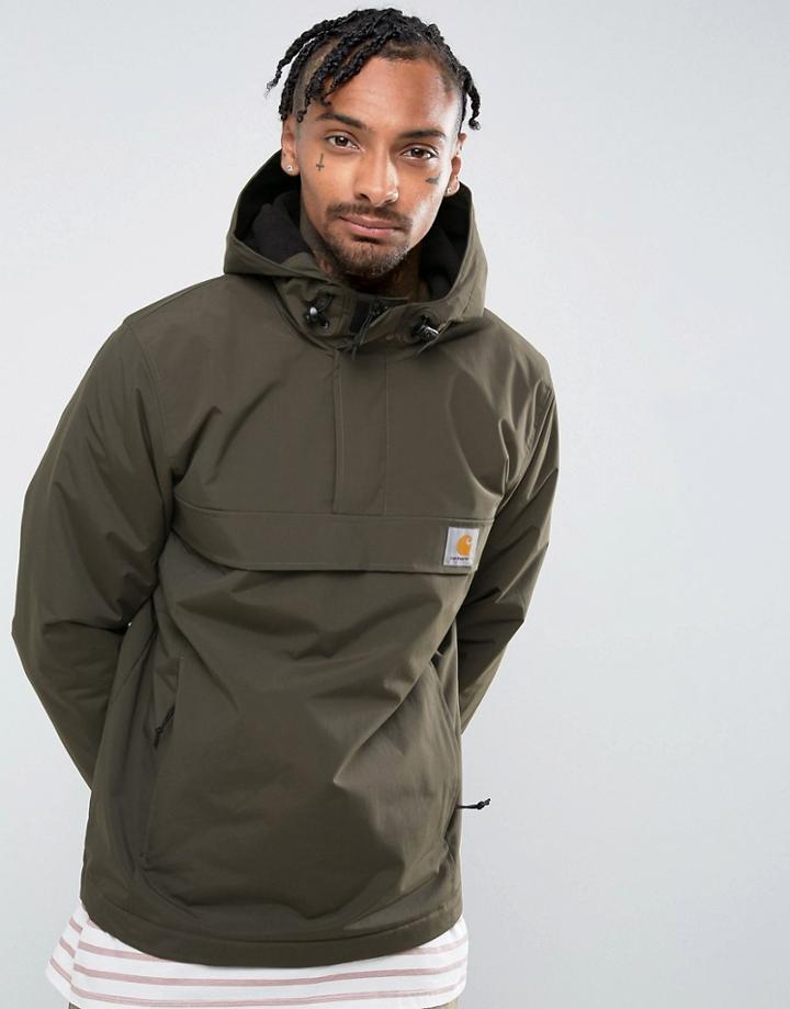 Carhartt Wip Nimbus Overhead Jacket In Khaki - Navy
