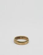 Icon Brand Band Ring In Gold - Gold
