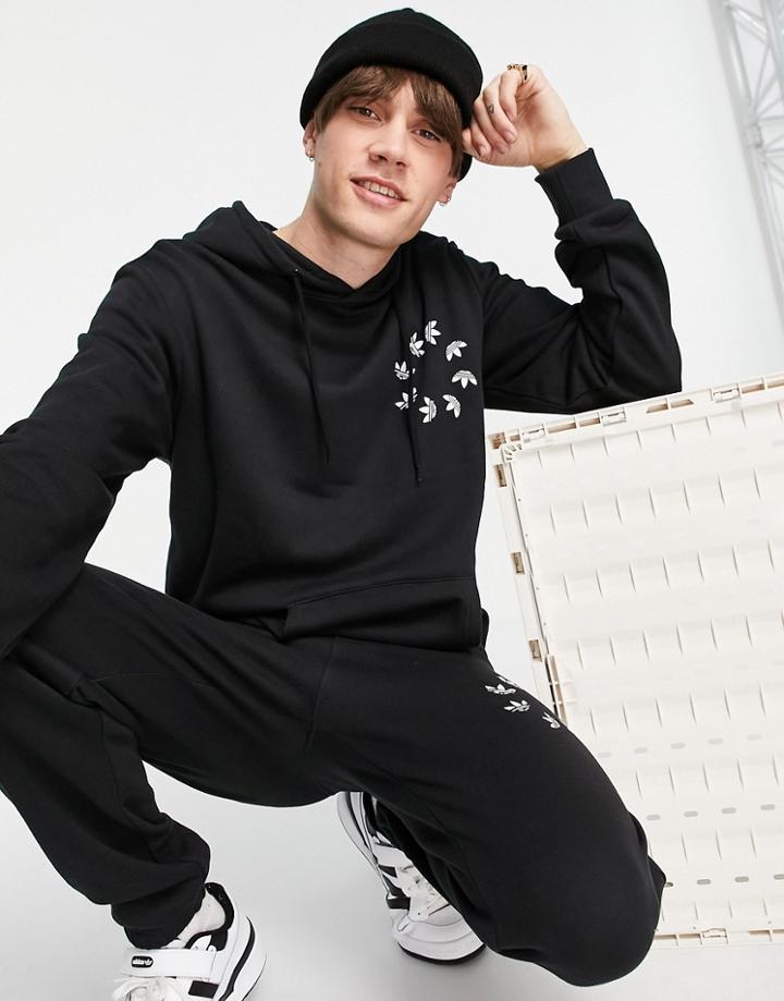 Adidas Originals Adicolor Bold Logo Hoodie In Black