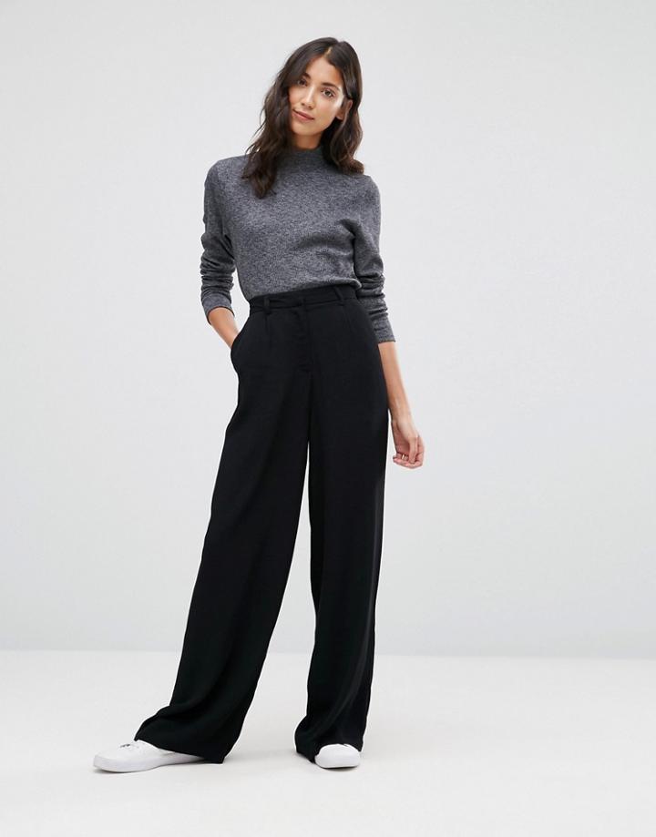 Selected Aliva High Waisted Pant - Black
