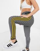 Adidas Originals X Paolina Russo Knitted Logo Leggings In Block Color-black