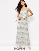 Maya Chiffon Maxi Dress With Embellishment - Micro Chip