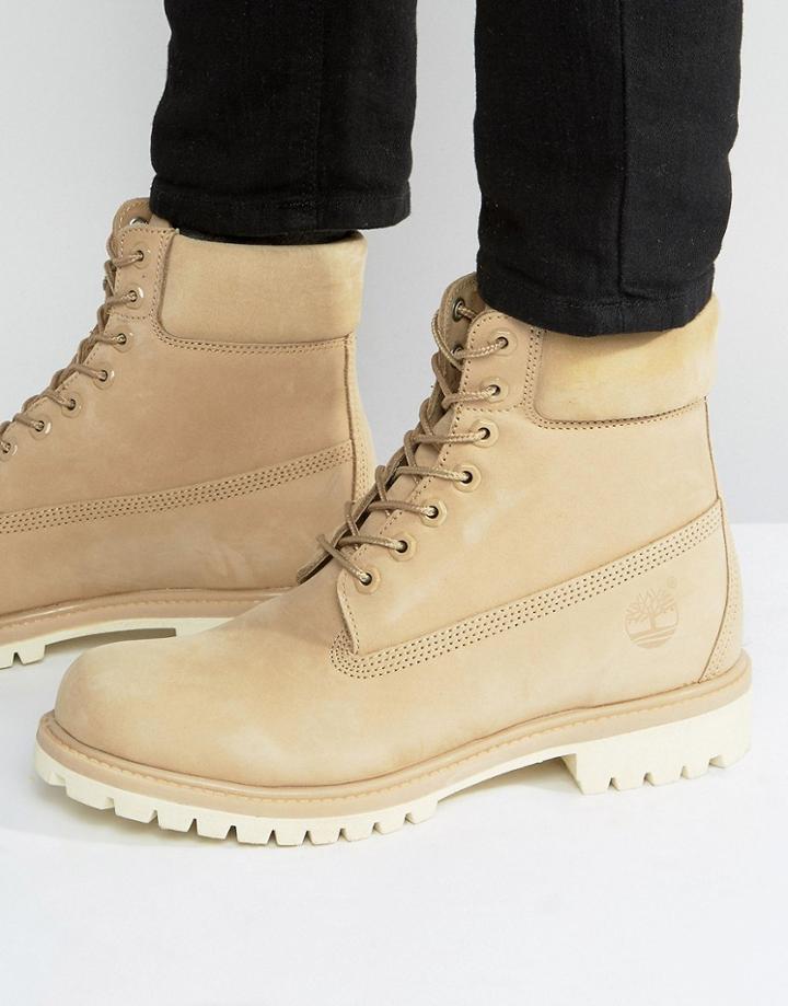 Timberland Classic 6 Inch Premuim Boots - Beige
