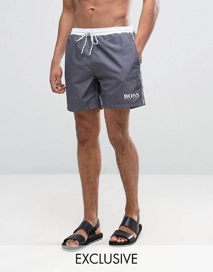 Boss By Hugo Boss Star Fish Swim Short Exclusive Gray - Gray