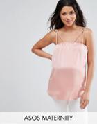 Asos Maternity Ring Detail Cami - Pink