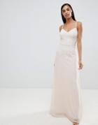Lipsy Cami Embellished Dress - Cream