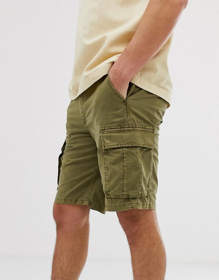 Selected Homme Cargo Shorts In Regular Fit - Green
