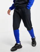 Asos Design Tapered Sweatpants In Bright Color Block - Part Of A Set-multi