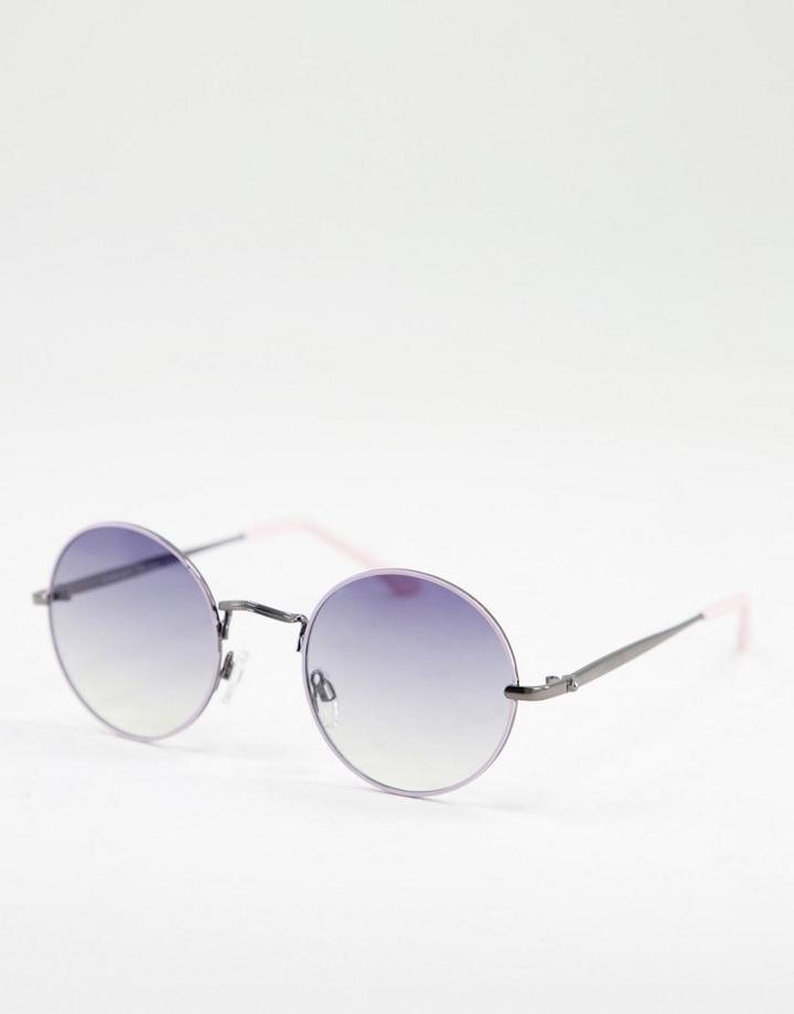 Aj Morgan Cirq Du Aj Round Lens Sunglasses-purple