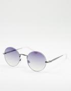 Aj Morgan Cirq Du Aj Round Lens Sunglasses-purple
