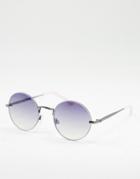 Aj Morgan Cirq Du Aj Round Lens Sunglasses-purple