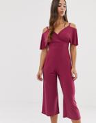 Love Cross Over Jumpsuit - Pink