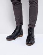 Kg Kurt Geiger Harry Brogue Boots In Black - Black