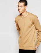 Selected Homme Basic Crew Neck Sweatshirt - Tigers Eye