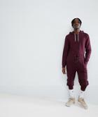Asos Tracksuit Set Skinny Jogger/ Muscle Hoodie Burgundy - Red