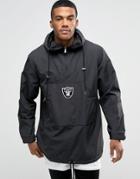 New Era Raiders Poncho Overhead Jacket - Black