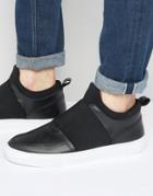 Zign Elastic Detail Sneakers - Black