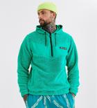 Ellesse Salsin 1/4 Zip Fleece Hoodie In Teal Exclusive At Asos-green
