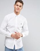 Polo Ralph Lauren Slim Fit Poplin Shirt In White