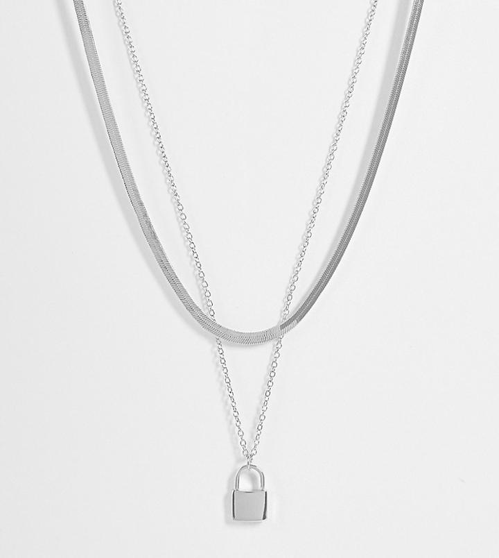 Aldo Marzahn Snake Chain Necklace In Silver