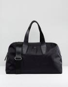 Pretty Green Nylon Jaquard Carryall In Black - Black