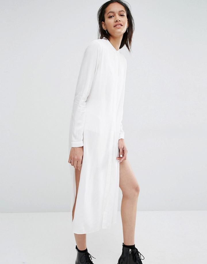Just Female Marina Shirt Dress - White