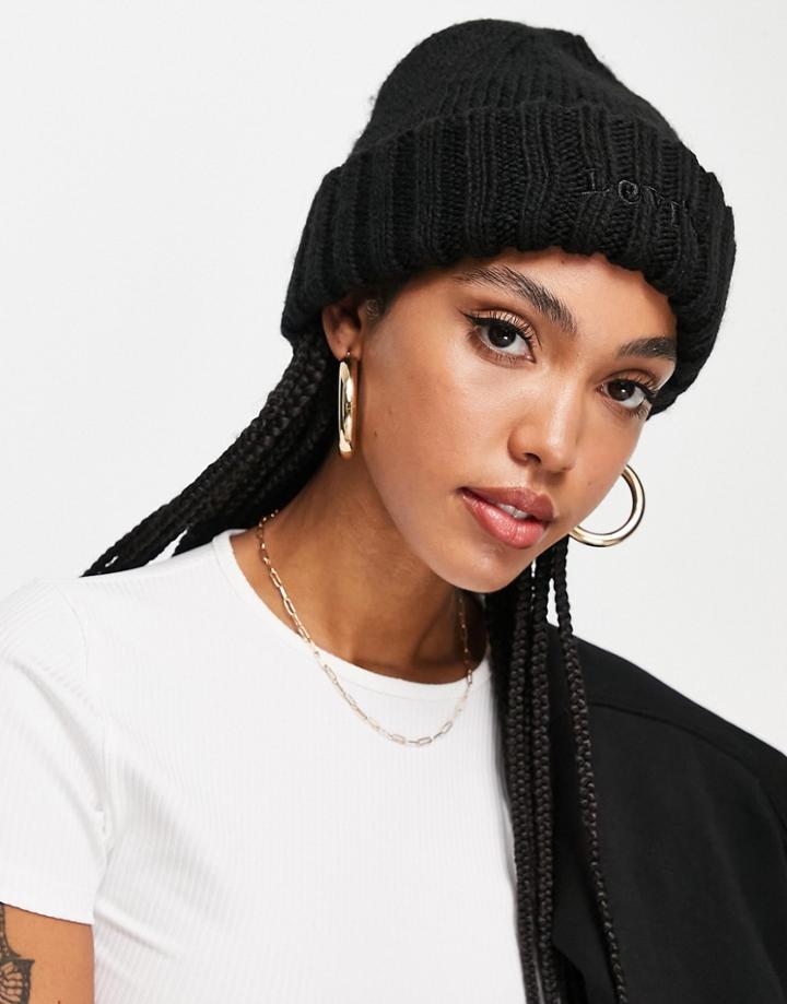 Levi's Logo Beanie Hat In Black