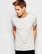 Esprit T-shirt With Front Pocket - Beige