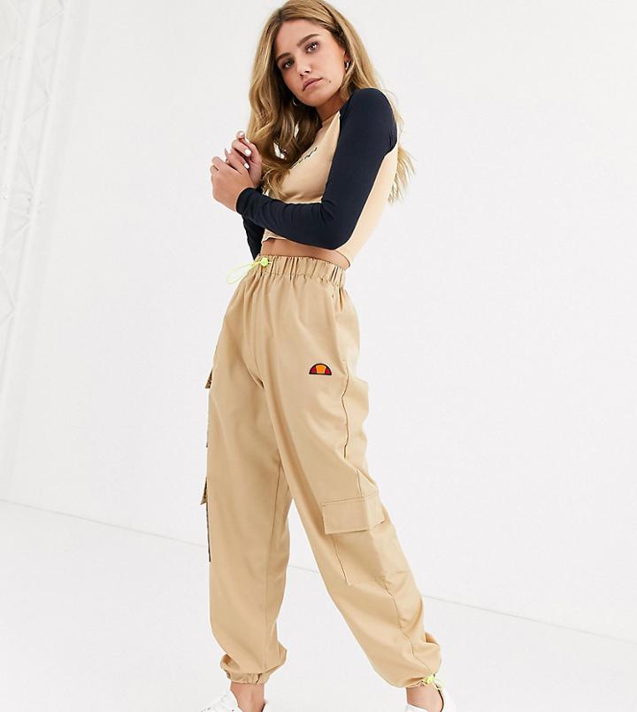 Ellesse High Waist Cargo Pants With Pockets