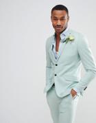 Jack & Jones Premium Skinny Suit Jacket In Dusty Green - Green