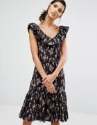 Sonia By Sonia Rykiel Flower Print Dress - Black