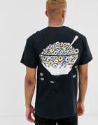 New Love Club Cereal Back Print T-shirt - Black