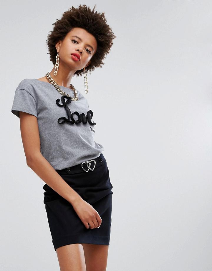 Love Moschino Love T-shirt - Gray