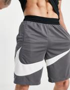 Nike Basketball Swoosh Logo Shorts In Gray-grey