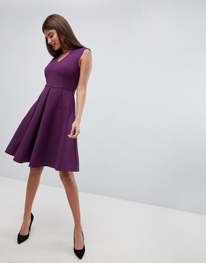 Closet London Pleat Skirt Dress-pink