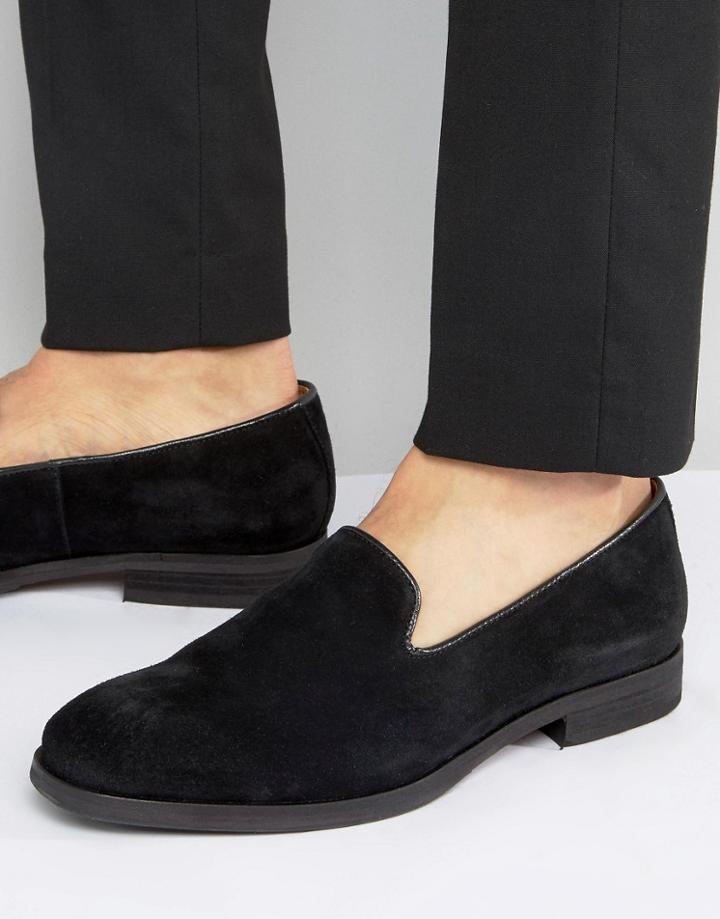 Selected Suede Smart Loafers - Black