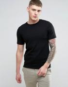Jack & Jones Raised Textured T-shirt - Black