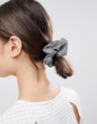Asos Design Check Scrunchie Hair Tie - Multi