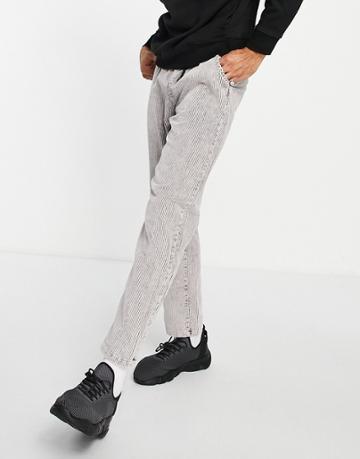 Liquor N Poker Cord Pants In Gray