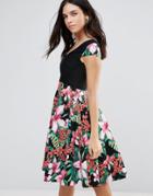 Vesper Floral A Line Skirt - Multi